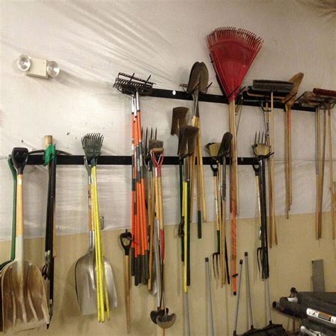 Heavy Duty Wall Mount Garden Yard Garage Tools Organizer Hanger Rake