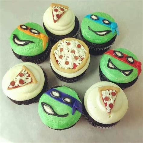 Teenage Mutant Ninja Turtles Cupcake With Images Fondant Cupcakes