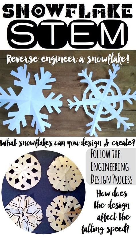 Snowflake Stem Activity A Fun Winter Stem Engineering Task To Improve