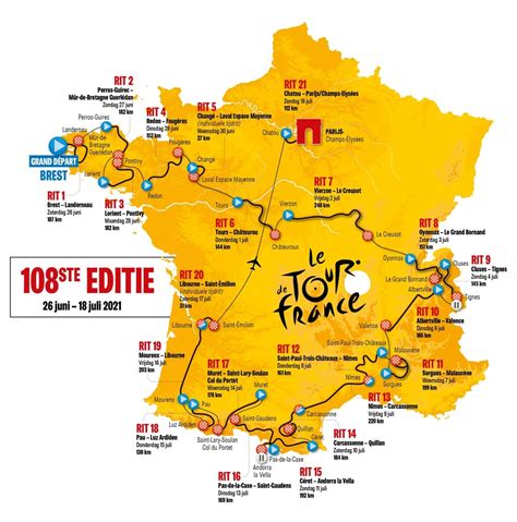 The Tour De France Route Is Well Known B