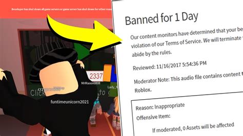 Getting Banned On Roblox Live Caught On Tape Doovi