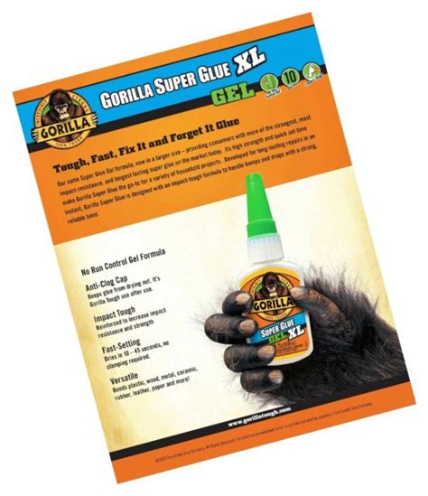 Gorilla Super Glue Gel Xl 25 Gram Clear Pack Of 1 Ebay