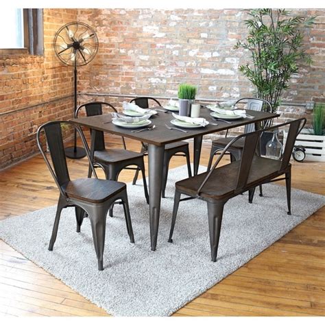 It is a must have to think in mind about country farmhouse style kitchen tables with chairs in set so that. Shop Carbon Loft Boyer Industrial Farmhouse 59-inch Dining ...