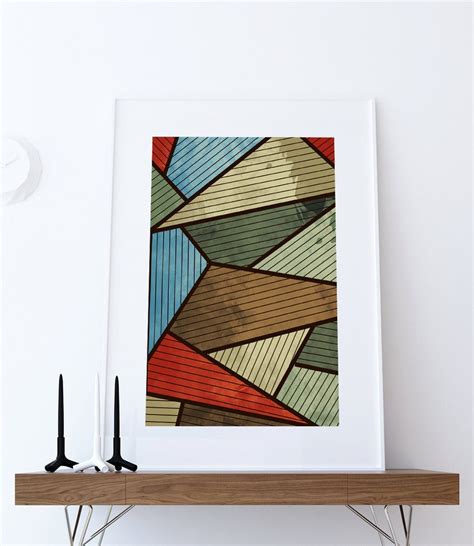 Mid Century Modern Print Abstract Art Print Poster Giclee On Etsy