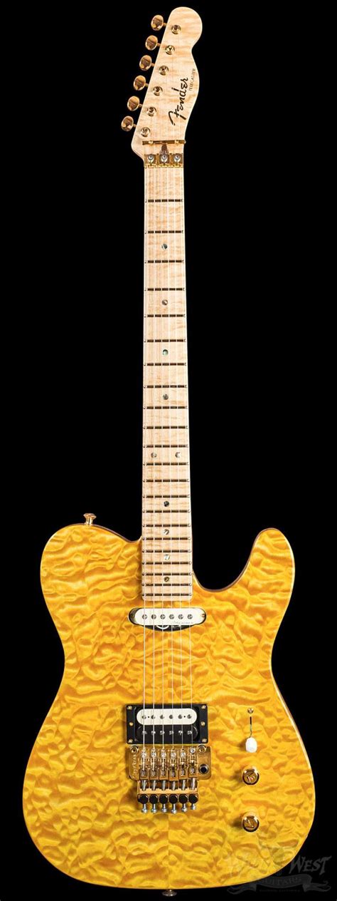 Fender Masterbuilt John Cruz Yellow Amber Quilt Maple Top With 3a