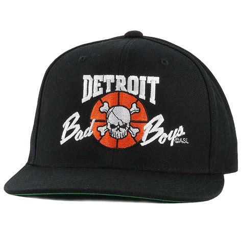 Detroit Bad Boys Authentic Mens Snapback Cap Vintage Detroit Collection