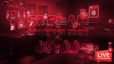 Free Stream Starting Soon 5 Minutes Countdown Free Overlay Obs