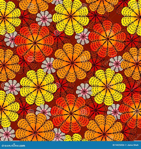 Spring Flower Pattern Stock Vector Illustration Of Heavenly 9425056