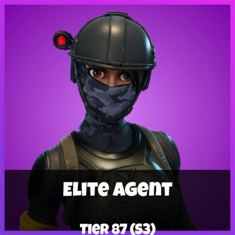 La skin agente elite o elite agent, es del tipo épica y para sexo femenino. Elite Agent (epic outfit) - Fortnite Insider