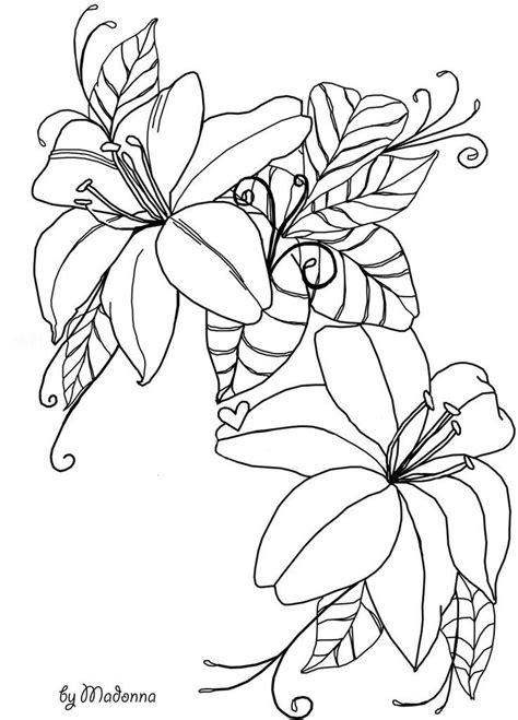 Thankfully, they're also very simple to draw if you. Outlines Of Flowers - Coloring Home