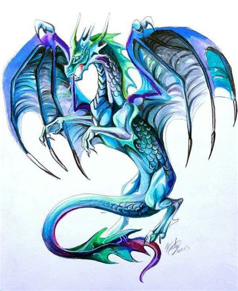 Rainbow Dragon Dragons Pinterest Dragons Magical Creatures And