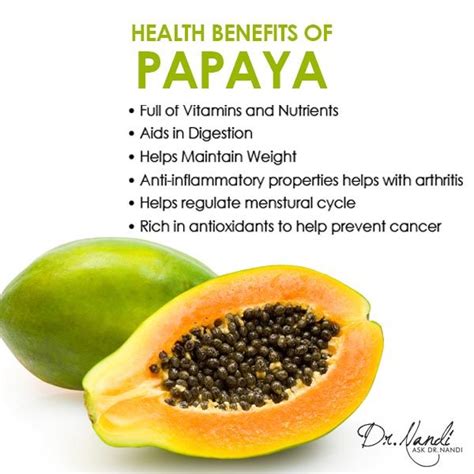 Nandi HealthBenefits PAPAYA X Benefits Of Eating Papaya Papaya Benefits Fruit Benefits