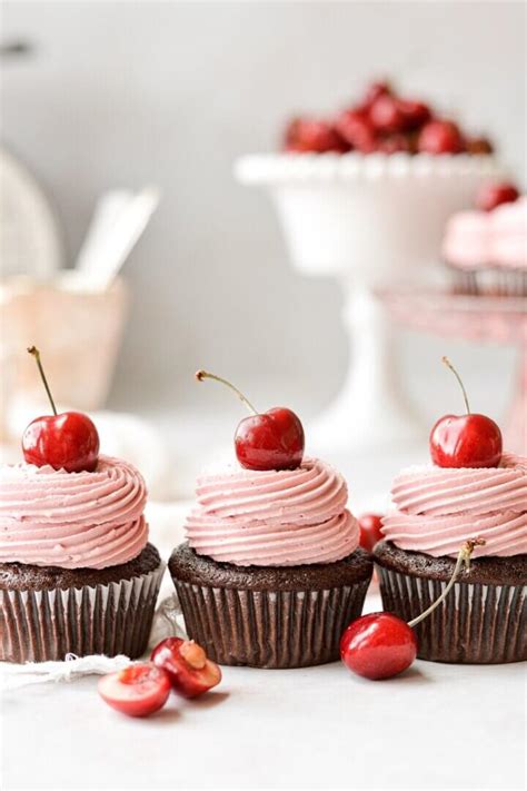 High Altitude Chocolate Cherry Cupcakes Curly Girl Kitchen