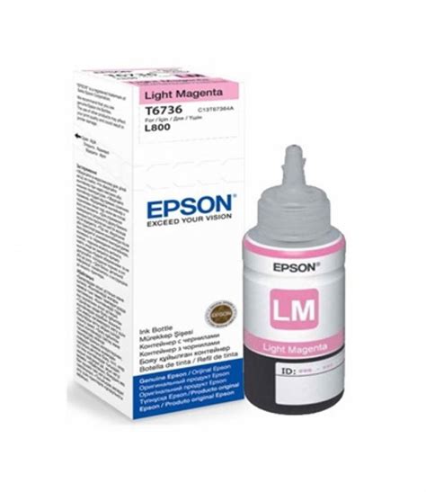 Epson Original Ink Light Magenta For L800 L1800 70ml T6736 Jungle Lk