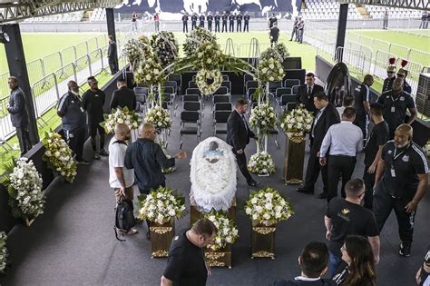 Thousands Pay Final Respects As Funeral For Legend Pele Holds In Santos