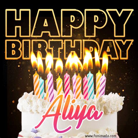Aliya Animated Happy Birthday Cake  Image For Whatsapp