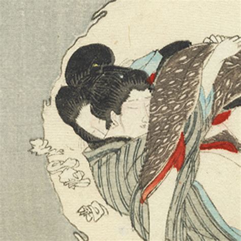 fuji arts japanese prints antique color shunga print ca 1860 by utagawa school