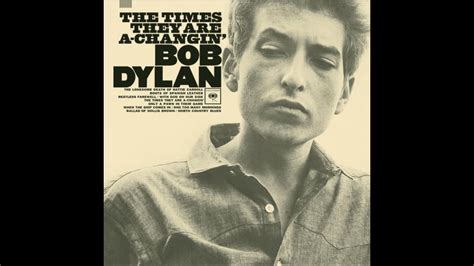 Bob Dylan The Times They Are A Changin Isolated Vocal Track Youtube