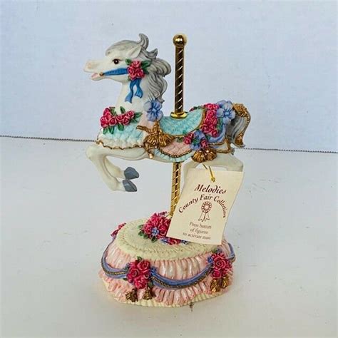 Melodies Carousel Horse Figurine Heritage House County Fair Etsy