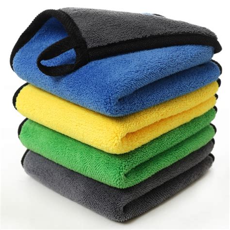 Top Quality 30x40cm Car Wash Clean Towel Double Layer Microfiber