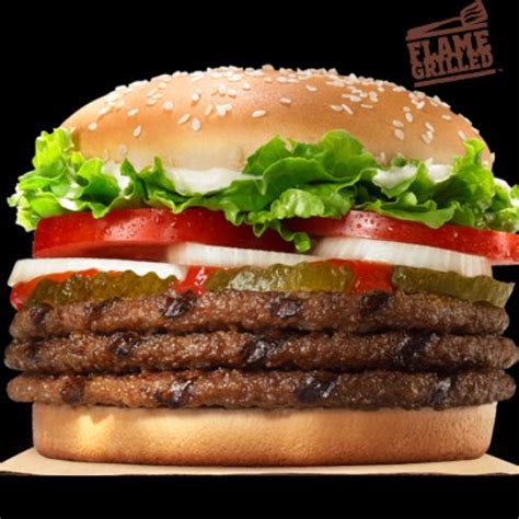 3 Meat Whopper Meal By Burger King