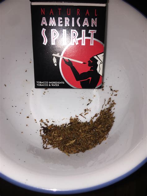 Roll Out Of An American Spirit All Of The Tobacco Looks Like This