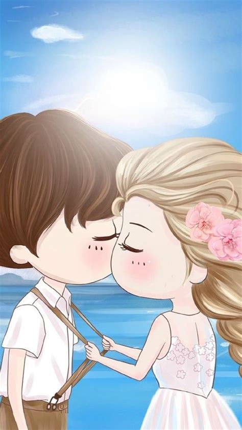 60 Cute Cartoon Couple Love Images Hd Cartoon Love