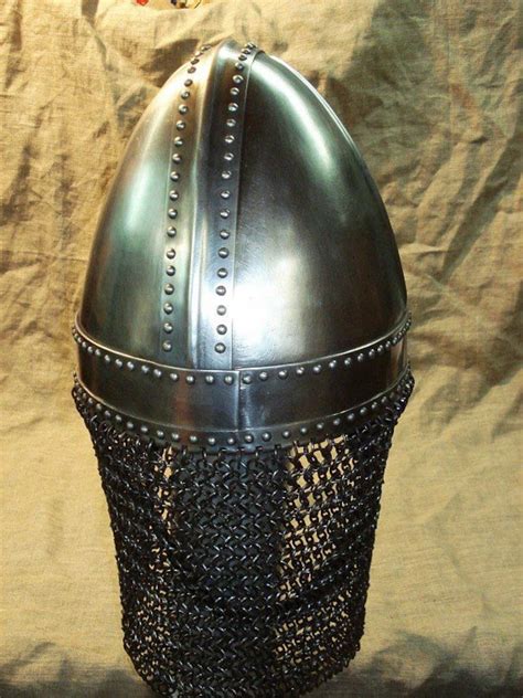 Norman Helmet With Riveted Aventail Etsy