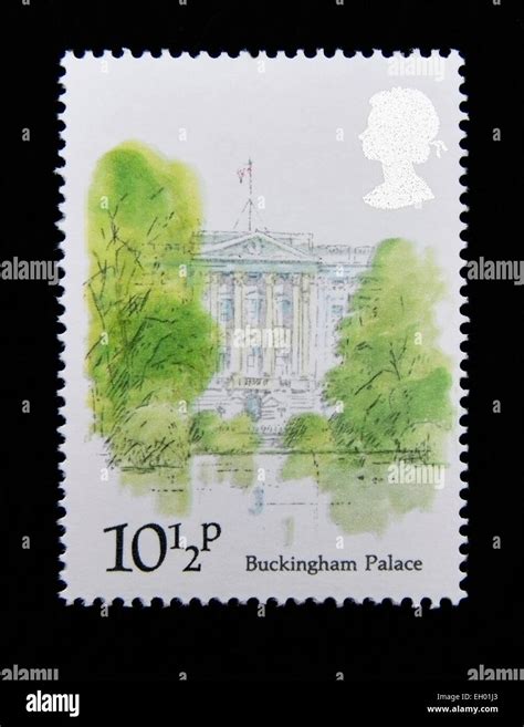 sello de correos gran bretaña la reina isabel ii 1980 lugares emblemáticos de londres el