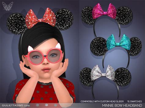 Sims 4 — Minnie Bow Headband For Toddlers By Feyona — Minnie Bow
