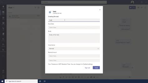 Create A Task From A Chat Message In Microsoft Teams Video Demo