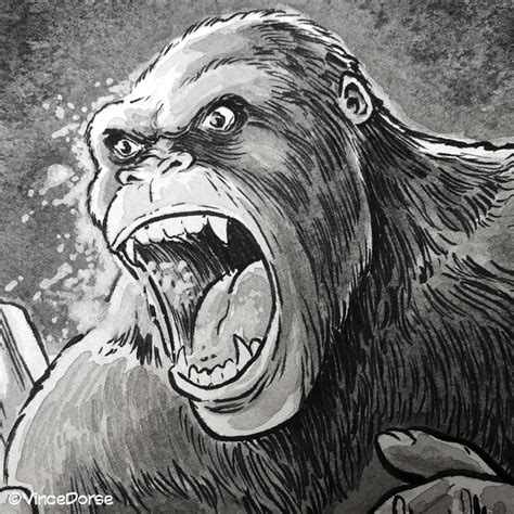 King Kong Ink Drawing Vince Dorse Online Store Online Store Powered