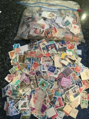 1000 World Off Paper Collection Mixture Stamps Kiloware Ebay
