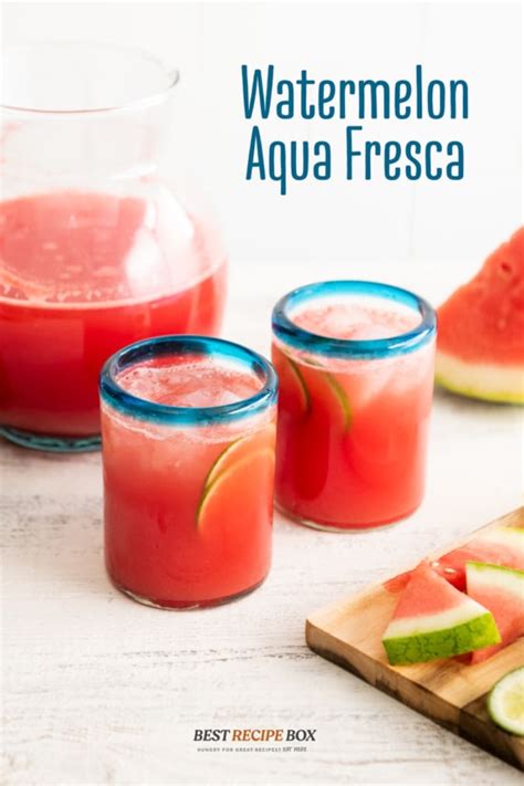 Watermelon Aqua Fresca Recipe In 15 Minutes Easy Best Recipe Box