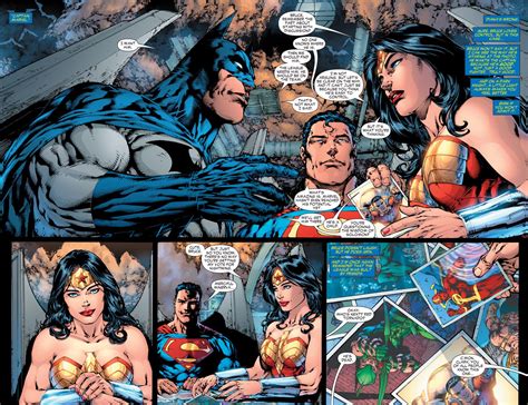 Batman Wonder Woman And Superman Choosing New Members Of Justice League Comic Books Art Comic