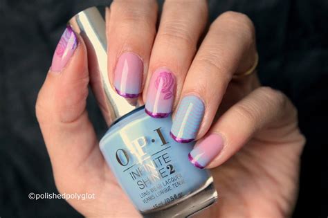 Nail Art │blue Pink And Purple Nail Design When Colors Collide