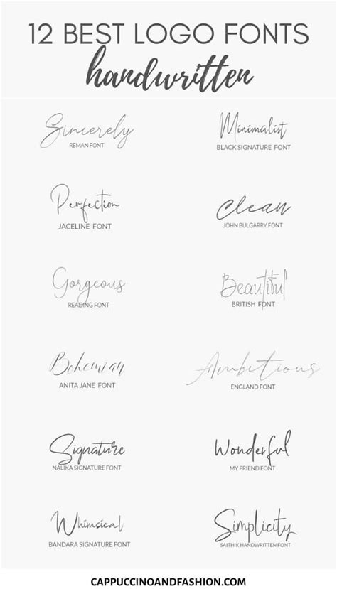 12 Best Handwritten Logo Fonts Free Blog Logo Designs In 2021