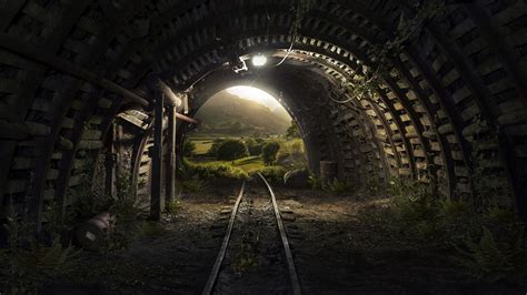 Tunnel Tracks 4k Hd Image Download Hd Wallpapers