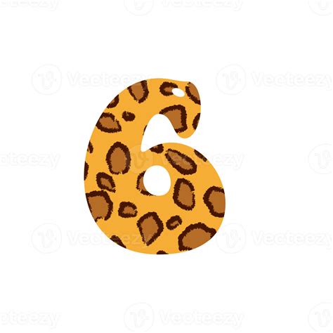 Leopard Print Alphabets And Number 10884042 Png