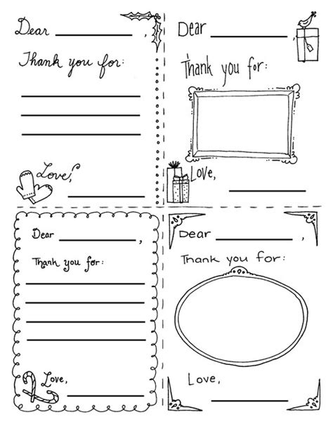 10 Free Printable Thank You Notes Cards For Kids