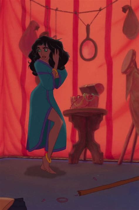 An Animated Image Of A Woman Standing In Front Of A Room With Clothes Hanging On The Line
