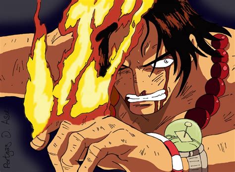 One Piece Fire Fist Portgas D Ace Wallpaper All About Anime And