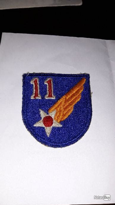 Patch Armée Us 11th Us Army Air Force Ww2 Original 1 Insignes En