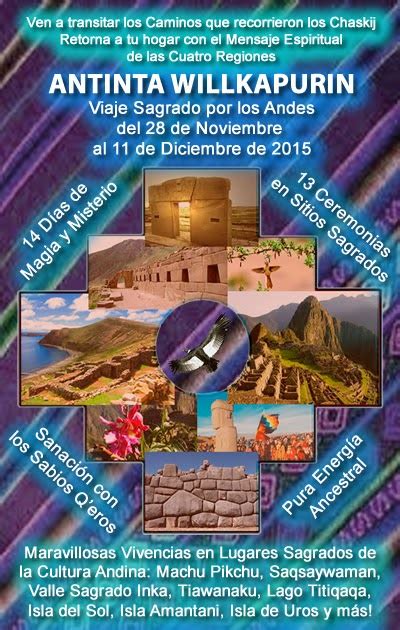 Afiche Sobre Los Saberes Ancestrales Del Peru