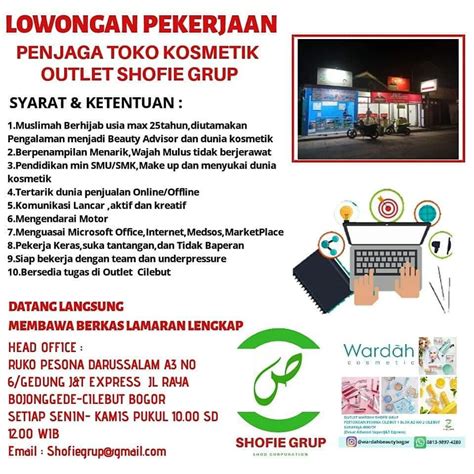 Jaga toko di bekasi cari di antara 18.600+ lowongan kerja terbaru pekerjaan penuh waktu, sementara dan paruh waktu langganan informasi lowongan kerja cepat & gratis pemberi kerja terbaik di bekasi kerja: Info Loker Jaga Toko Tanpa Lamaran Bekasi : Lowongan Kerja ...