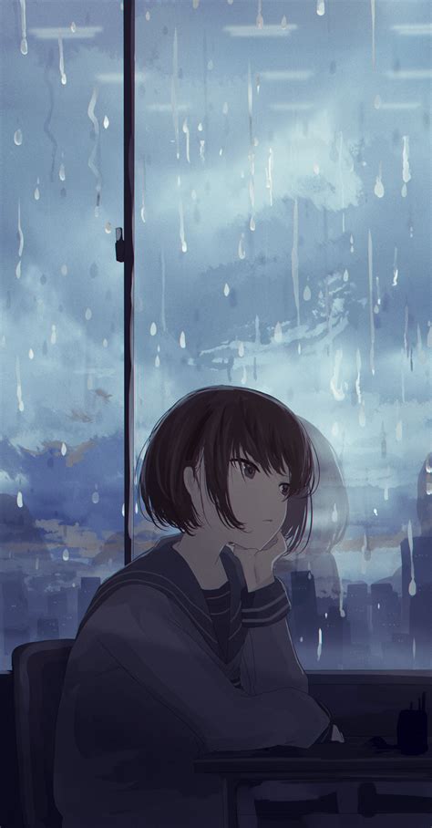 Rain Anime Girl Wallpapers Top Free Rain Anime Girl