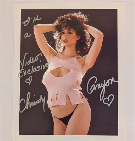 Christy Canyon Autographed 810 Photograph Etsy