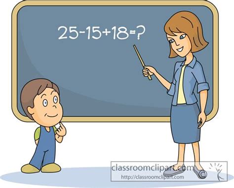 Clipart Mathematics Teacher