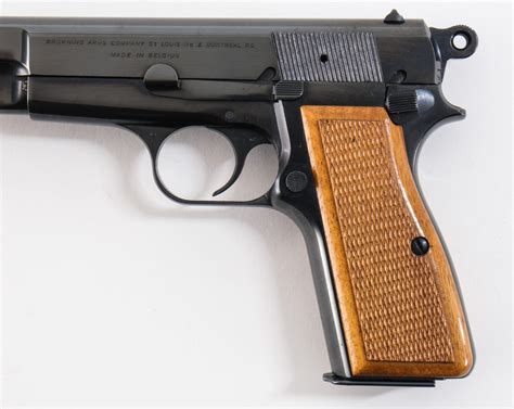Belgium Browning Hi Power 9mm Pistol Online Firearms Auction
