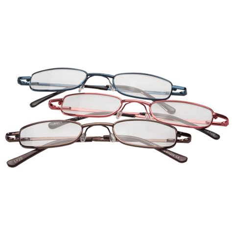 Colorful Metal Readers 3 Pack Reading Glasses Easy Comforts